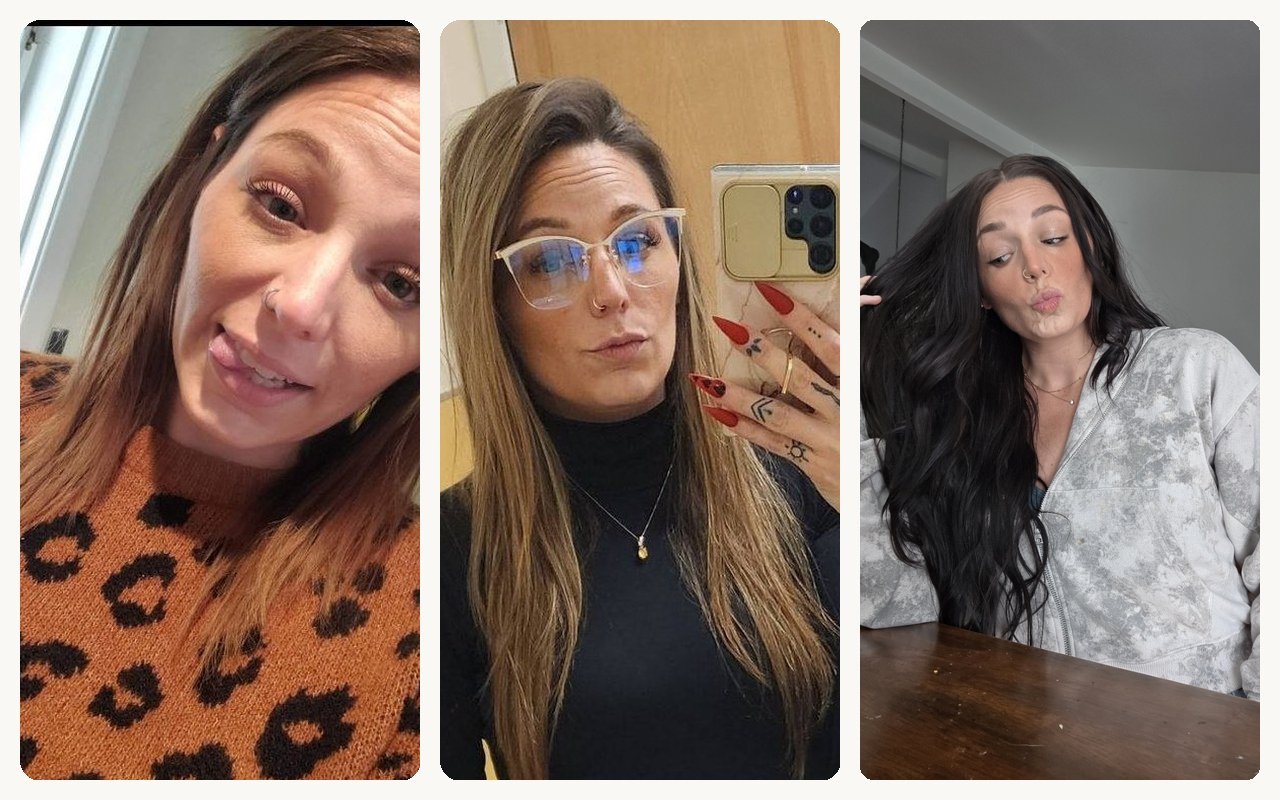 Three photos of Kay: Nov 2020, Feb 2024, Sep 2026