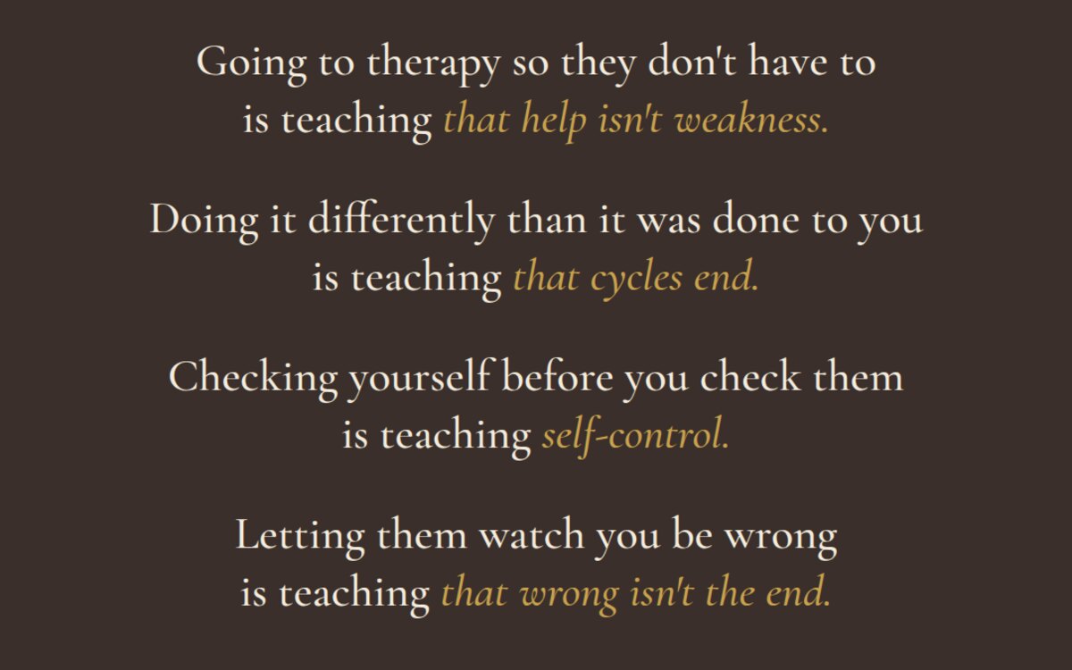 We don't do that here: they don't learn from what you tell them